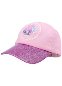Baseball Cap MaxiMo, Jungen, Gr. 51/53, rosa, Canvas, Baumwolle, mehrfarbig, Caps Baseball Cap, interaktives Muschel-Patch, mit Glitzer, Baumwolle