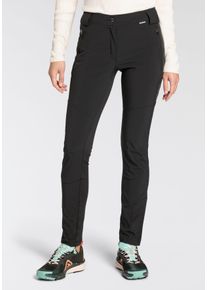 Softshellhose Icepeak "DORAL", Damen, Gr. 36, N-Gr, schwarz, Softshell, Obermaterial: 94% Polyester, 6% Elasthan, slim fit, Hosen Softshellhose, Slim fit Passform, f&uuml;r Outdoor-Aktivit&auml;ten
