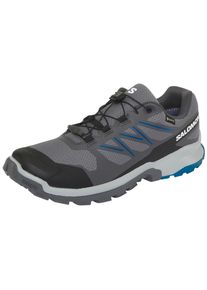Trailrunningschuh Salomon "XA FLYER GORE-TEX", Herren, Gr. 48, Textil, blau (castlerock, asphalt, dunkelblau), Synthetik, Textil, Schuhe Trailrunningschuh, wasserdicht