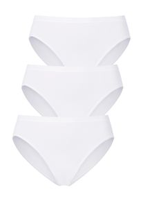 Jazz-Pants Slips Mey "BEST OF", Damen, Gr. 42 (42), 3 Stk., Single Jersey, wei&szlig; (3x wei&szlig;), Single Jersey, Obermaterial: 97% Baumwolle, 3% Elasthan, bedruckt, unifarben, k&ouml;rpernah, Unterhosen Jazz-Pants Slips, ohne auftragende Seitenn&auml;hte