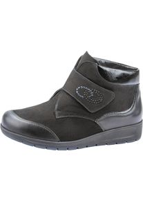 Waldl&auml;ufer Klettschuh WALDL&Auml;UFER "Mimi", Damen, Gr. 6,5, schwarz, Lackleder, Nappaleder, Nubukleder, Schuhe Klettschuh, in M-Weite