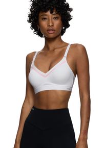 Sport-BH triaction by Triumph "Triaction Free Motion N EX", Damen, Gr. 90, Cup C, wei&szlig;, Single Jersey, Obermaterial: 50% Polyester, 32% Polyamid, 18% Elasthan (LYCRA), gemustert, unifarben mit Farbeinsatz, BHs Sport-BH, atmungsaktiv und hoher Halt