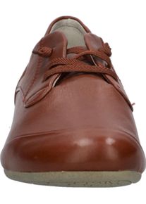 Slipper Josef Seibel "Fiona 01", Damen, Gr. 38, rot (rubinrot), Leder, Schuhe Slipper, Komfortschuh, Schlupfschuh mit elastischer Zierschn&uuml;rung