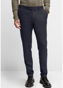 Anzughose Cinque "CIBRAVO", Herren, Gr. 48, N + S Gr, blau (dunkelblau), Web, Obermaterial: 59% Viskose, 39% Polyester, 2% Elasthan, gemustert, schmal lang, Hosen Anzughose, in dezentem Muster, Slim Fit