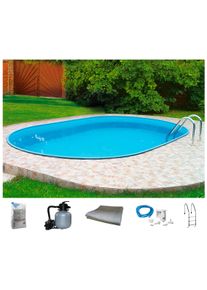 Ovalpool MY POOL BWT "PREMIUM", blau (wei&szlig;, hellblau), B:300cm H:135cm L:700cm, Schwimmbecken, Ovalpool, H&ouml;he 135 cm, in verschiedenen Gr&ouml;&szlig;en