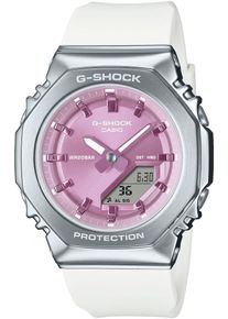 Chronograph Casio G-SHOCK, wei&szlig;, pink, Armbanduhren, Damen, Chronograph, Quarzuhr,Armbanduhr,Damenuhr,Herrenuhr,bis 20 bar wasserdicht, digital