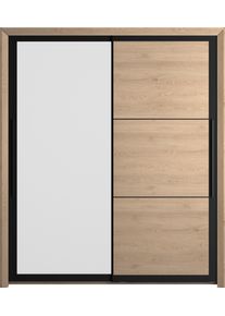 Kleiderschrank GAMI "Kleiderschrank 2 T&uuml;ren, Kinderkleiderschrank", braun (kastanie natur), B:191cm H:220cm T:63cm, Holzwerkstoff, Schr&auml;nke, Kleiderschrank, In 2 Farben erh&auml;ltlich