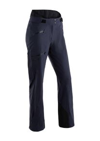 Funktionshose Maier Sports "Liland P3 Pants W", Damen, Gr. 44, Normalgr&ouml;&szlig;en, blau (dunkelblau), 65% Polyester (recycelt), 35% Polyester, Hosen Funktionshose, Robuste 3-Lagen-Hose f&uuml;r anspruchsvolle Outdoor-Aktivit&auml;ten