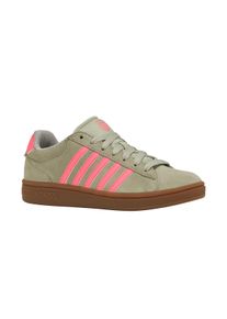 Sneaker K-Swiss "Court Tiebreak II SDE", Damen, Gr. 38, abstn, pnklem, gum, Leder, Schuhe Sneaker