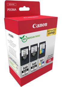 Canon Tintenpatrone "PG-560XL x2/CL-561XL Triple Pack", bunt (schwarz, cyan, gelb, magenta), Tintenpatronen, Tintenpatrone