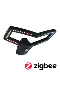 LED Au&szlig;en-Wandleuchte Paulmann "Alara IP44 eckig 375x270mm RGBW+ 10W 450lm 230V Anthrazit Metall", grau (anthrazit), B:37,5cm H:19cm T:27cm, Leuchten, LED Au&szlig;en-Wandleuchte, Smart Home Zigbee 3.0, Bewegungsmelder