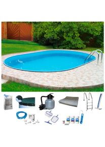 Ovalpool MY POOL BWT "PREMIUM", blau (wei&szlig;, hellblau), B:300cm H:135cm L:700cm, Schwimmbecken, Ovalpool, H&ouml;he 135 cm, in verschiedenen Gr&ouml;&szlig;en