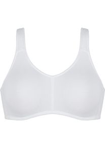 Soft-BH Naturana "Cotton", Damen, Gr. 95, Cup D, wei&szlig;, Obermaterial: 95% Baumwolle, 5% Elasthan. R&uuml;ckenteil: 84% Polyester, 16% Elasthan, unifarben, Basic, bequem, BHs Soft-BH, verstellbare Tr&auml;ger, elastisch, bequem, basic, Baumwollmix
