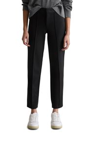Leggings MARC O'POLO DENIM "Jersey slim fit aus kompakter Interlock-Qualit&auml;t", Damen, Gr. S, N-Gr, schwarz, Obermaterial: 74% Viskose, 21% Polyamid, 5% Elasthan, slim fit kn&ouml;chelfrei, Hosen Leggings