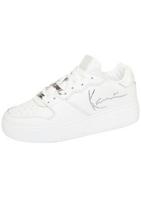 Sneaker Karl Kani "89 UP LOGO PRM", Damen, Gr. 41, wei&szlig;, Leder, Schuhe Sneaker
