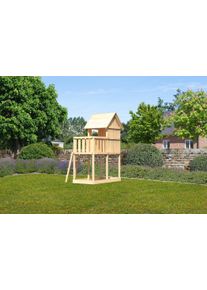 Spielturm Konifera "Finni", beige (natur), Spielt&uuml;rme, KinderB:107cm H:291cm T:202cm, Holzwerkstoff, Spielturm, BxTxH: 107x202x291 cm, mit Sandkasten, B:107cm H:291cm T:202cm
