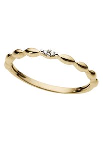 Diamantring Firetti "Schmuck Geschenk Gold 333 Damenring Goldring Diamant" Gr. 17, gold (gelbgoldfarben, wei&szlig;goldfarben), Fingerringe, Damen, 17, 0,02 P2 = erkennbare Einschl&uuml;sse, Diamanten Gelbgold 333, 2mm, Diamanten, Gelbgold 333, Diamantring, mit Brillanten