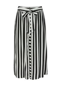 Maxirock Y.A.S "YASSAVANNA HW LONG SKIRT S. NOOS", Damen, Gr. XL (42), wei&szlig; (star wei&szlig; stripes:schwarz stripe), Web, Obermaterial: 100% Viskose, gestreift, wadenlang, R&ouml;cke Maxirock