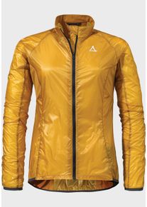 Sch&ouml;ffel Outdoorjacke SCH&Ouml;FFEL "Jacket Gaiole L", Damen, Gr. 42, gelb (5950, gelb), Oberstoff Rumpf: 100% Nylon Oberstoff Seitenteile: 100% Polyester, regular fit, hoch geschlossener Ausschnitt, Jacken Outdoorjacke