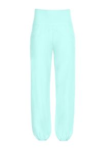 Sporthose WINSHAPE "Functional Light and Comfort Wide Leg Pants CUL102LC", Damen, Gr. L, Normalgr&ouml;&szlig;en, gr&uuml;n (delicate mint), 85% Polyester, 15% Elasthan, Hosen Sporthose, mit Gummizug