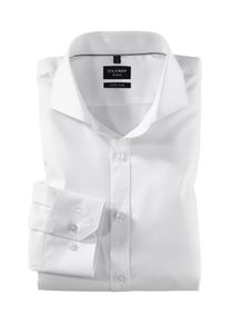 Businesshemd OLYMP "No. Six super slim", Herren, Gr. 41, N-Gr, wei&szlig;, Web, Obermaterial: 97% Baumwolle, 3% Elastolefin, Hemden Businesshemd, Topseller