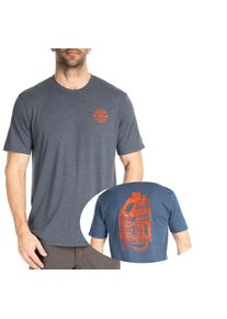 Klim Live to Ride, t-shirt , color: Dark Blue/Orange , size: XL