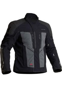 Halvarssons Vansbro, veste textile imperm&eacute;able , couleur: Noir/Gris , taille: 50