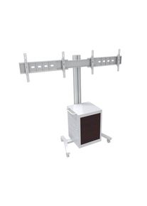 Multibrackets M Public Display Stand 180 Dual MediaBox4 Silver 80 kg 60" 800 x 400 mm