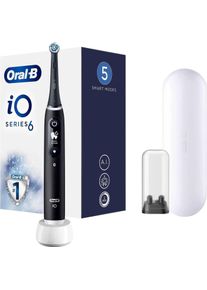 Oral-B iO6 elektrick&aacute; zubn&aacute; kefka, magnetick&aacute;, 5 režimov, displej, umel&aacute; inteligencia, časovač, čierny