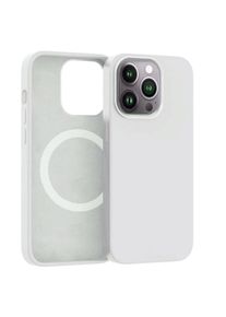ER POWER Silik&oacute;nov&yacute; kryt CARNEVAL SNAP pre iPhone 14 Pro s MagSafe - biela