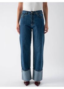 MND Jean 'Blue Denim with Wide Cuffs' Femme bleu taille 38