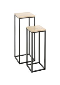 HAKU M&ouml;bel, Pflanzenst&auml;nder + Blumentreppe, Blumens&auml;ule 2er Set