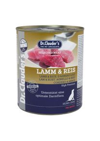 Dr. Clauder's Dr. Clauders Selected Meat PreBiotics Lamm & Reis 6x800 g