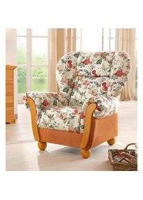 Home Affaire, Sessel &raquo;Milano, bequemer Ohrensessel im Landhaus-Stil&laquo; Hochlehnsessel, terrakotta/gebl&uuml;mt, Chenille (70% Polyacryl, 30% Polyester);