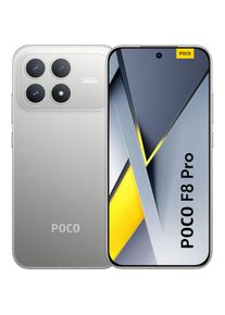 Xiaomi, Smartphone &raquo;POCO F8 Pro&laquo; Titanium Silver, Titanium Silver, 6,59" 120Hz POCO HyperRGB AMOLED-Display&sup2;