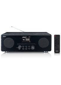 Lenco, Internet-Radio &raquo;DIR-261BK&laquo; (Bluetooth WLAN Digitalradio (DAB+) FM-Tuner Internetradio 20 W) mit DAB+/FM, CD/MP3, 2, 8" Farbdisplay, Schwarz, 