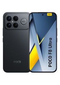 Xiaomi, Smartphone &raquo;Poco F8 Ultra&laquo; black, black, 50MP Light Fusion 950 mit OIS Flaggschiff 5x Teleobjektivkamera