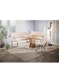 OTTO home, Eckbankgruppe &raquo;Gabi Essecke, Sitzgruppe, Eckbankgruppe, K&uuml;chenbankgruppe&laquo; Set, 4tlg, 4 tlg. tlg. Gestell aus matt-schwarzem Flachmetall, 