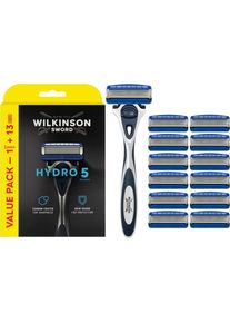 Wilkinson, Nassrasierer, Hydro 5 Hautschutzrasierer + 13 K&ouml;pfe