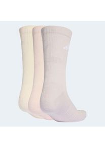 adidas Performance, Damen, Funktionssocken &raquo;C ESS CRW 3P&laquo; 3 Paar tlg., Wonder White/Wonder Quartz/Ice Purple, M (40/42), Wonder White/Wonder Quartz/