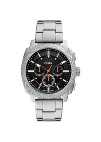 Fossil, Armbanduhr, Machine, Silber, (Chronograph, 44 mm)