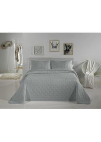 Pierre Cardin, Decke, Bedspread (quilt) DOTS Pearl Gray King size (3 Pieces) (270 x 250 cm)
