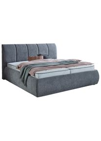 CARRYHOME Polsterbett , Silberfarben , Textil , 180x200 cm , Schlafzimmer, Betten, Polsterbetten