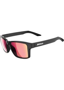 Klim Ignition, zonnebril gespiegeld , kleur: Mat-Zwart Rood-Gespiegeld , maat: Een maat