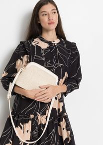 Borsa a tracolla effetto paglia, Beige, Taglia 18x25 cm, bonprix