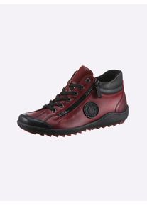 Stiefelette Remonte, Damen, Gr. 40, rot (bordeaux), Glattleder, Textil, Schuhe Stiefelette