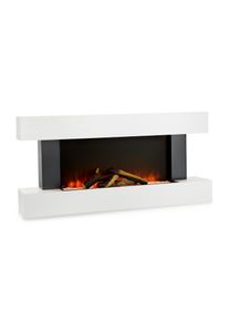 Klarstein Studio Light & Fire 1, elektromos kandall&oacute;, 1000/2000 W, MDF, t&aacute;vir&aacute;ny&iacute;t&oacute;, feh&eacute;r