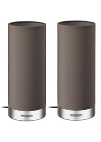 Monzana Tafellamp Jasmin Set van 2 Taupe Dimbaar