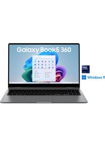 Samsung Galaxy Book5 360 (15.60", 512 GB, 32 GB, DE, Intel Core Ultra 7 258V), Notebook, Grau