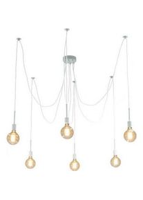 ATL Telecom Ltd, Pendelleuchte, ZD74B Ceiling light 6 levers white (E27)